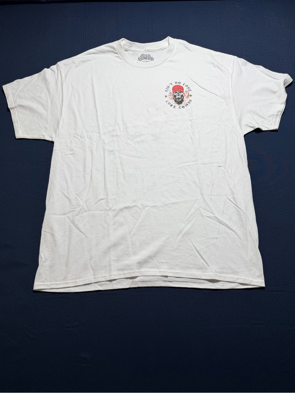 100% Cotton Luke Combs Tour Graphic Tee Size X-Large nwot